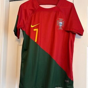 Nike Kids Portugal Soccer Jersey - Red and Green